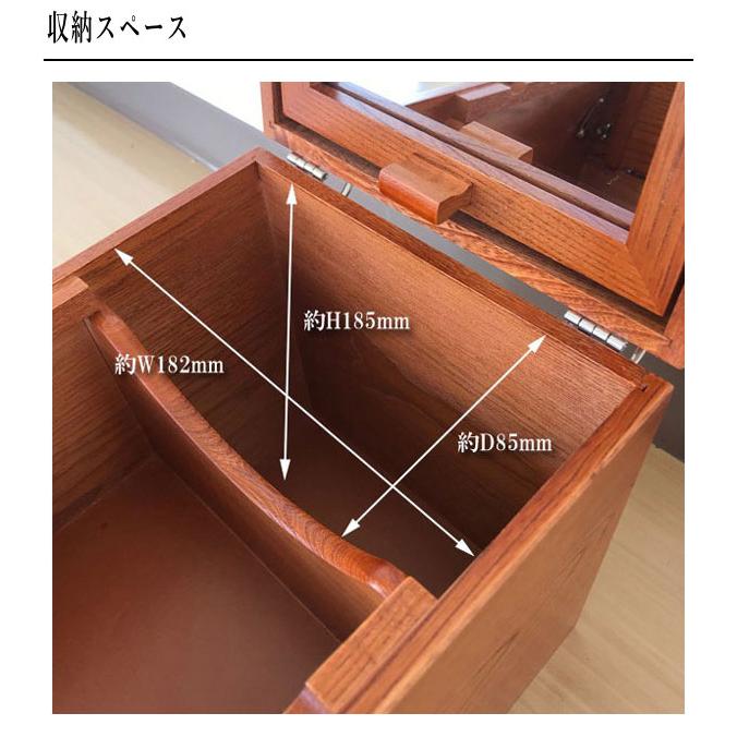 メイクボックス 鏡付き コスメボックス 持ち運び 化粧箱 木製 化粧品