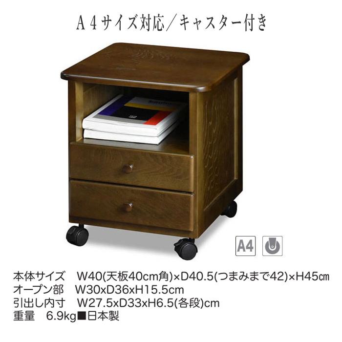 ケンホープ ナイトテーブル スリム ベッドサイドテーブル キャスター