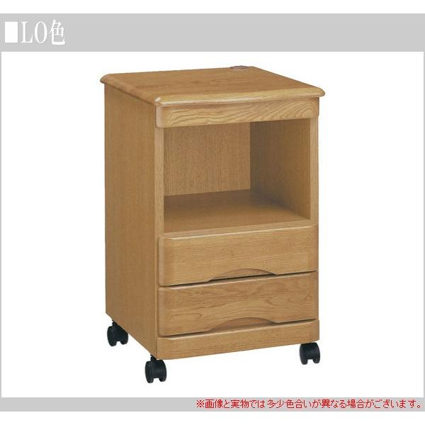 曙工芸製作所 ナイトテーブル コンセント付 サイドテーブル キャスター