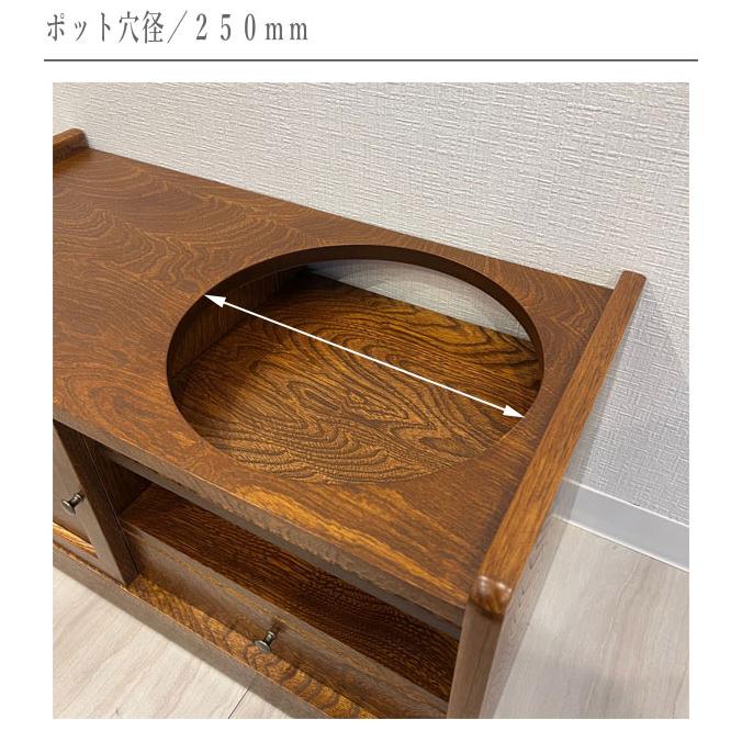 ポットワゴン 和風 お座敷ワゴン キャスター付き リビングワゴン ポットワゴン 和風 お座敷ワゴン キャスター付き リビングワゴン