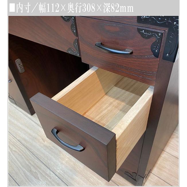 ドレッサー 三面鏡 収納 鏡台 和風 化粧台 日本製 国産 : インテリア