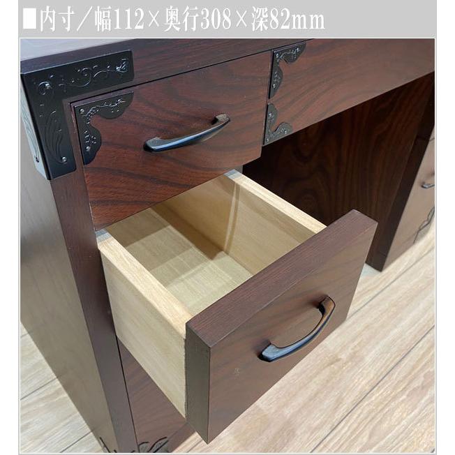 ドレッサー 三面鏡 収納 鏡台 和風 化粧台 日本製 国産 : インテリア