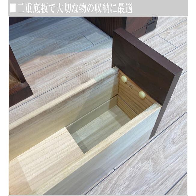 木製和風ドレッサー 収納付き　三面鏡　昭和　家具 ドレッサー 三面鏡 収納 鏡台 和風 化粧台 日本製 国産 : インテリア