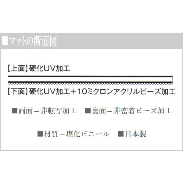 両面非転写テーブルマット 透明 テーブルクロス ビニールクロス 傷防止 デスクマット 柘産業 【別注1200mm×1200mm以内】 厚さ2mmの画像
