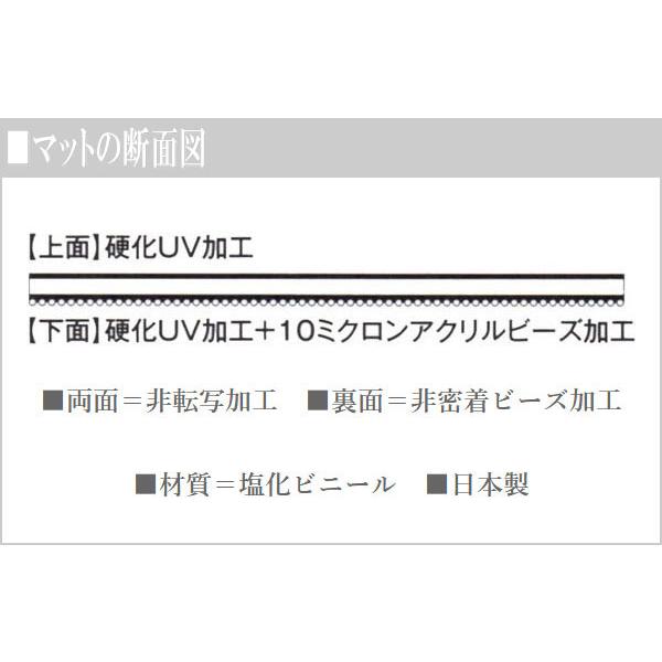 両面非転写テーブルマット 透明 テーブルクロス ビニールクロス 傷防止 デスクマット 柘産業 【別注900mm×1200mm以内】 厚さ2mm｜interior-bagus｜04