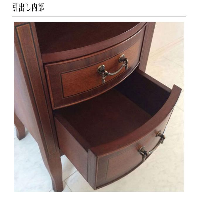 東海家具　木製　家具　サイドチェスト　電話台　ビンテージ 東海家具工業 ベネチア 電話台 おしゃれ FAX台 スリム ファックス台