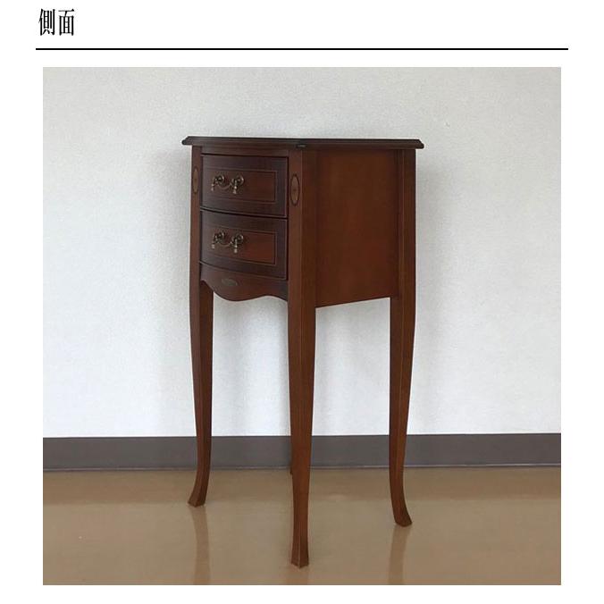 東海家具工業 ベネチア 電話台 おしゃれ FAX台 スリム ファックス台