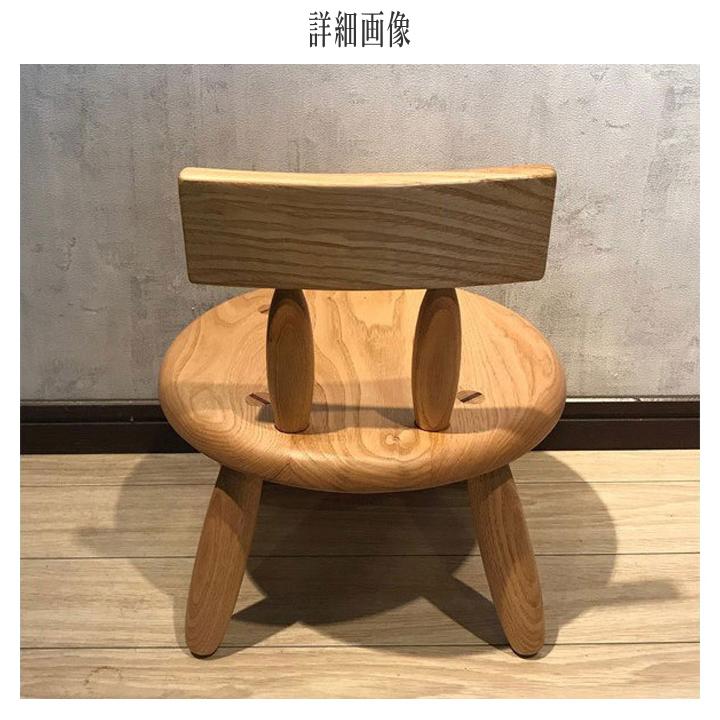 キッズチェア 木製 無垢 子供椅子 おしゃれ ローチェア 北欧 子供イス ロータイプ ベビーチェア 丸型 ナチュラル カントリー 日本製 国産 出産祝い 遊木舎_6