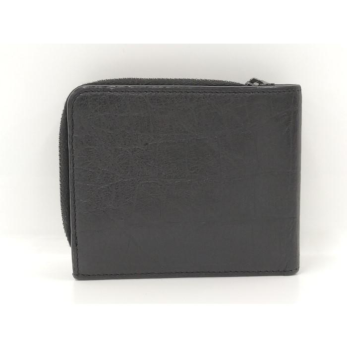 【中古】Yves Saint Laurent 二つ折り財布 レザー ブラック 630072｜interior-collection｜03