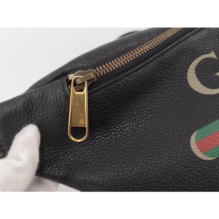GUCCI 【中古】GUCCI ボディバッグ ウエストポーチ シェリーライン