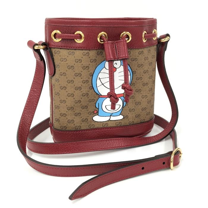 GUCCI 【中古】GUCCI ショルダーバッグ ドラえもん GGスプリーム  
