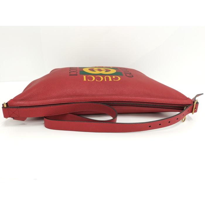 GUCCI 【中古】GUCCI ハーフムーン ホーボー ショルダーバッグ GG  