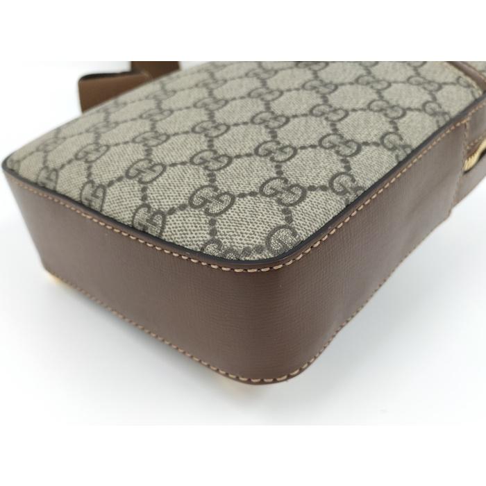 GUCCI（グッチ） ショルダーバッグ GGスプリーム PVC レザー ベージュ