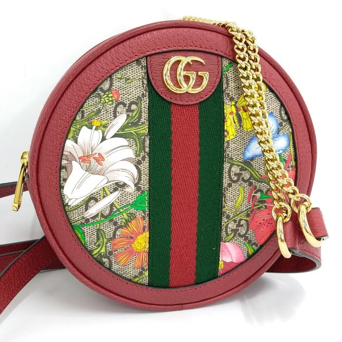 GUCCI 【中古】GUCCI チェーン バックパック ミニ オフィディア GG 