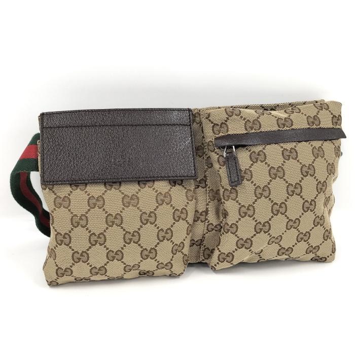 【中古】GUCCI ウエストバッグ ウエストポーチ GGキャンバス レザー ベージュ ブラウン 28566  :2000087258200287:サカイのリサイクルショップ - 通販 - Yahoo!ショッピング