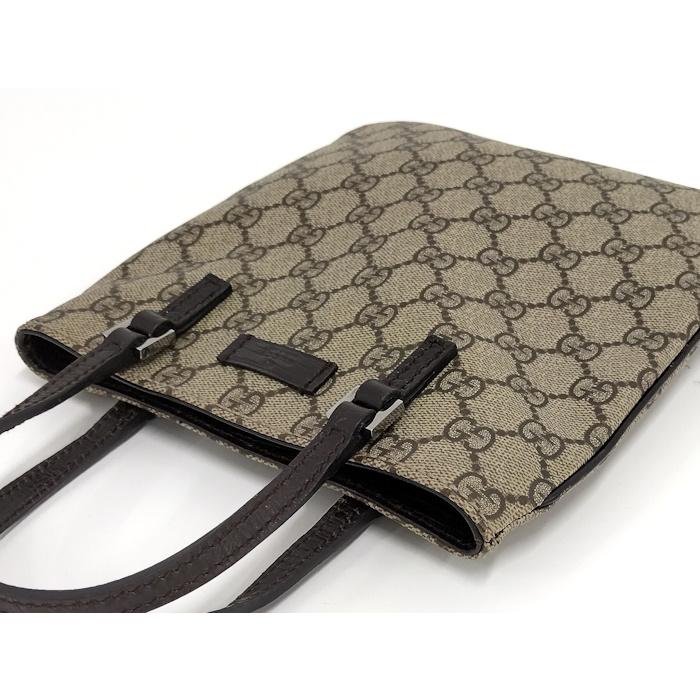 【中古】GUCCI ミニ トートバッグ GGプラス GGスプリーム PVC ベージュ 114600｜interior-collection｜03