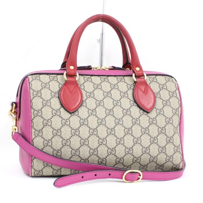 GUCCI 【中古】グッチ 2WAY ショルダーバッグ ミニボストンバッグ GG 