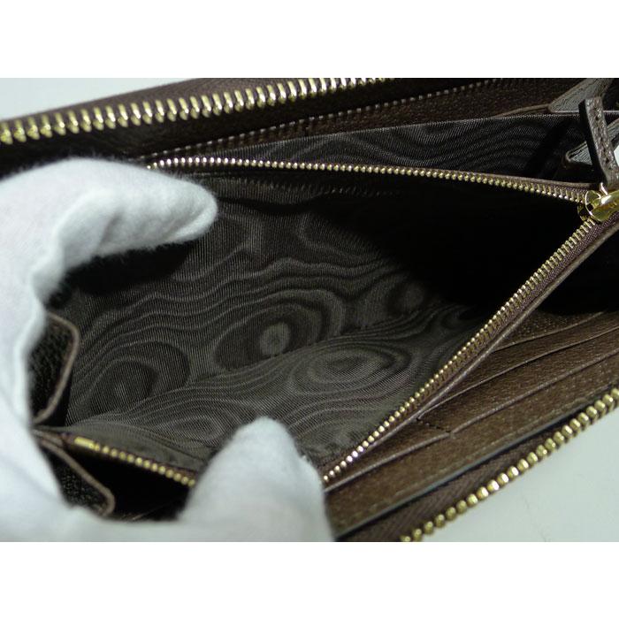 【中古】GUCCI ばなにゃ ジップアラウンド ウォレット ラウンドファスナー 長財布 GGスプリーム ベージュ ブラウン 701060｜interior-collection｜04