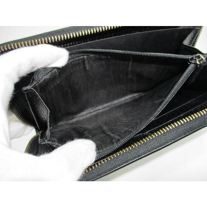 GUCCI 【中古】GUCCI アニマリエ レザー ジップアラウンド ウォレット  