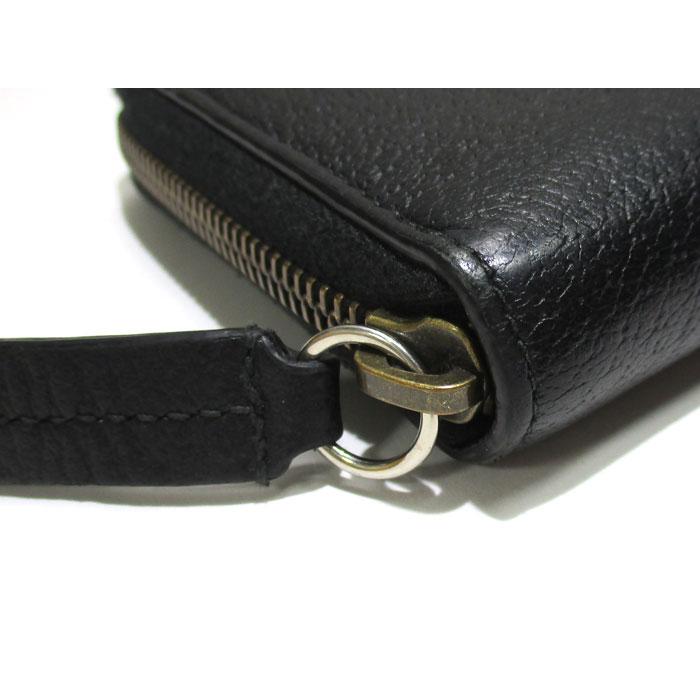 GUCCI 【中古】GUCCI アニマリエ レザー ジップアラウンド ウォレット  