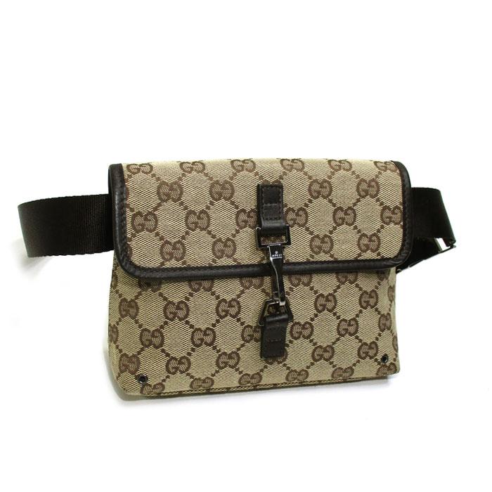 中古】GUCCI ウエストバッグ ウエストポーチ ボディバッグ GG