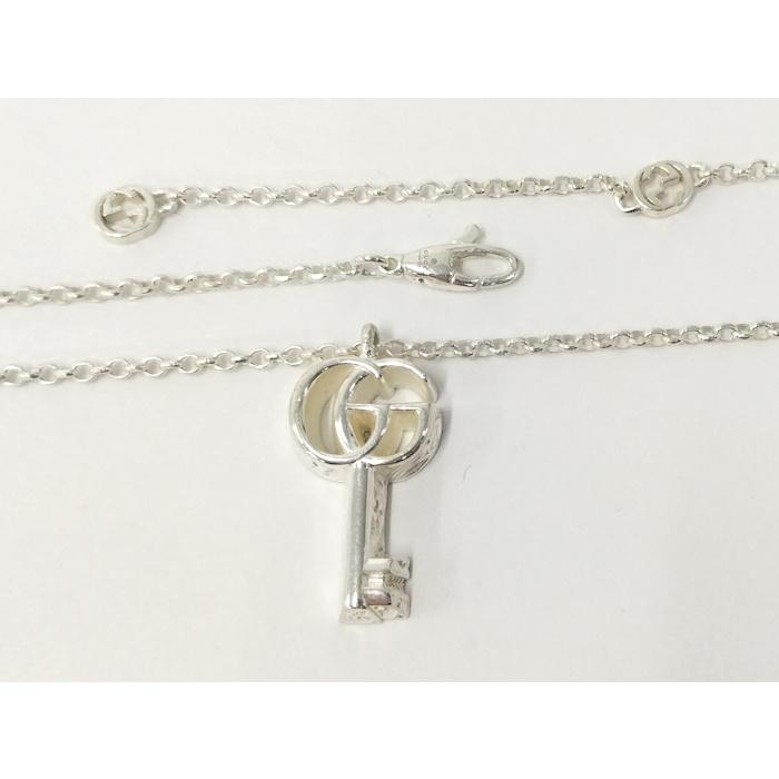 GUCCI（グッチ） ダブルG キーモチーフ シルバー ネックレス SV925