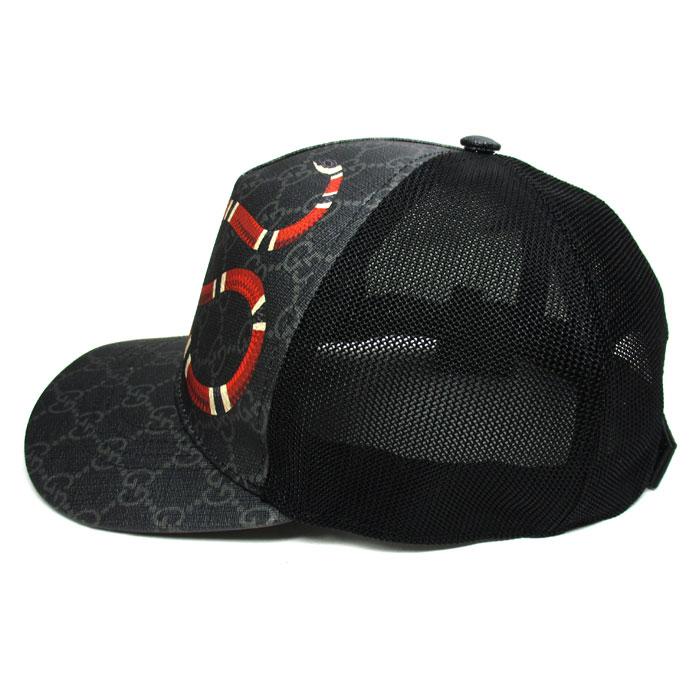 GG 【中古】グッチ ベースボール キャップ GGスプリーム メッシュ  