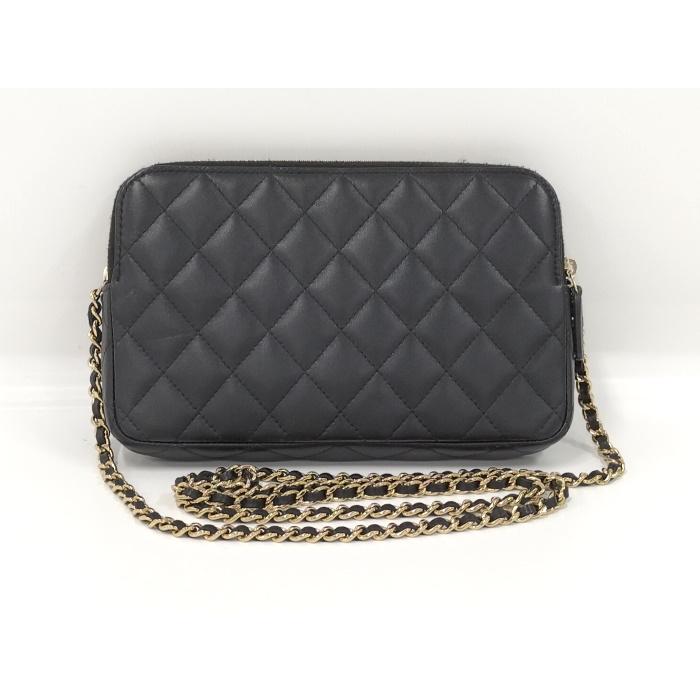 CHANEL（シャネル） マトラッセ チェーンウォレット ブラック AP3738