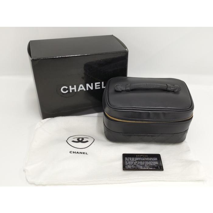 【中古】CHANEL バニティバッグ ハンドバッグ レザー ブラック｜interior-collection｜10