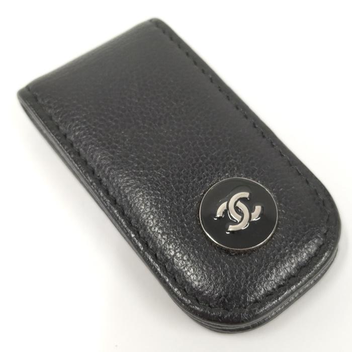 値下げ交渉承ります。CHANEL ブラックレザー マネークリップ 値下げ