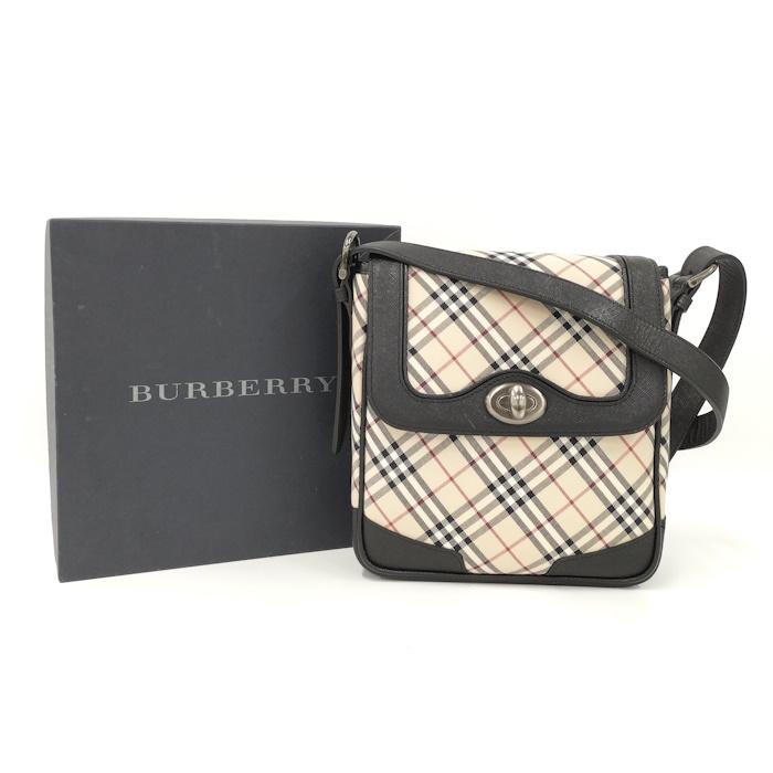 BURBERRY/バーバリー】 ノバチェック ショルダーバッグ キャンバス 