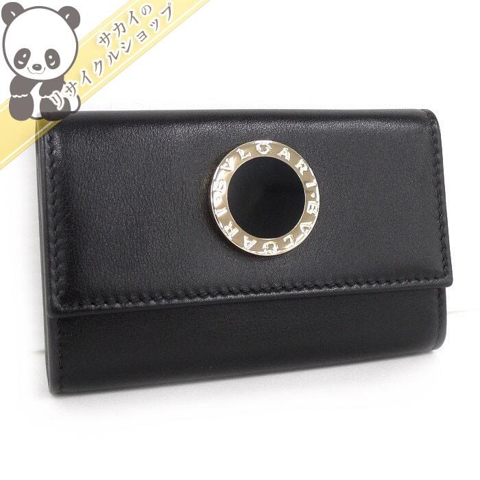 【中古】 ブルガリ 6連キーケース コローレ レザー ブラック 32394