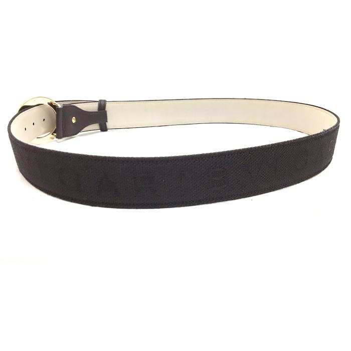 ブルガリ 【中古】ブルガリ ベルト ロゴマニア メンズ ブラック