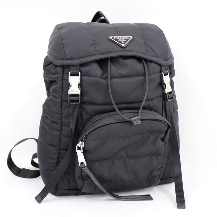 中古】プラダ バックパック リュックサック ナイロン ネロ 1BZ002 
