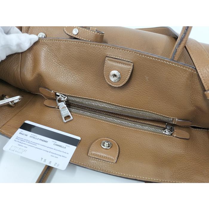 PRADA 2WAYショルダーバッグ レザー ブラウン BN2795 : サカイの 