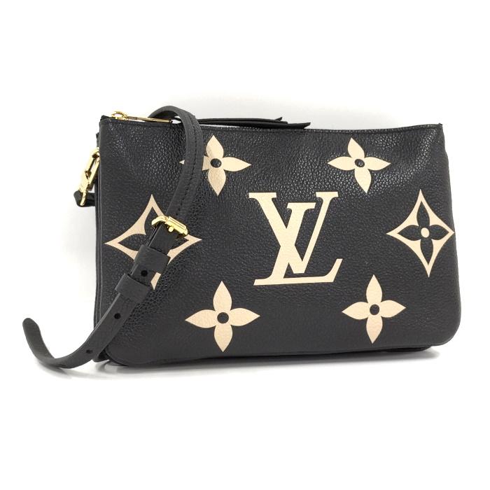 LOUIS VUITTON 【中古】LOUIS ポシェット ドゥーブルジップ アン  