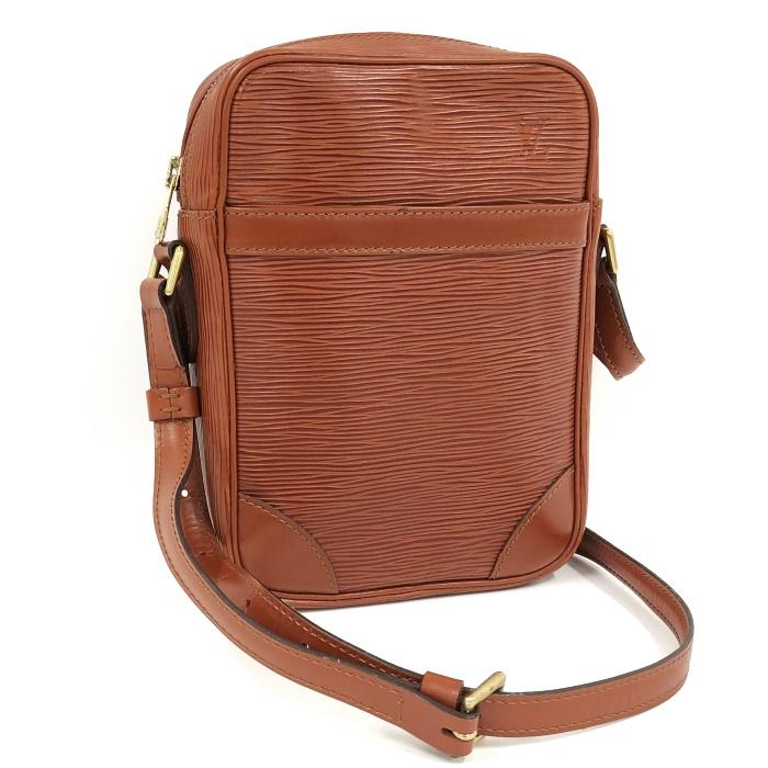 中古】LOUIS VUITTON ダヌーブ ショルダーバッグ ケニアブラウン エピ  
