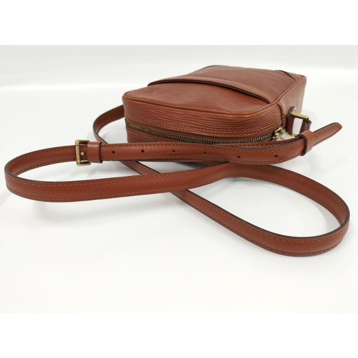 中古】LOUIS VUITTON ダヌーブ ショルダーバッグ ケニアブラウン エピ  