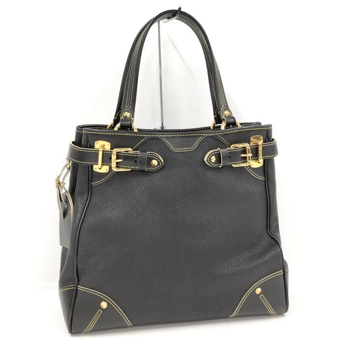 中古】LOUIS VUITTON マジェステュウ ハンドバッグ スハリ レザー  