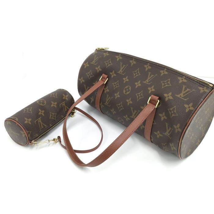 【中古】LOUIS VUITTON パピヨン 30 GM ハンドバッグ モノグラム ポーチ付き M51365｜interior-collection｜07