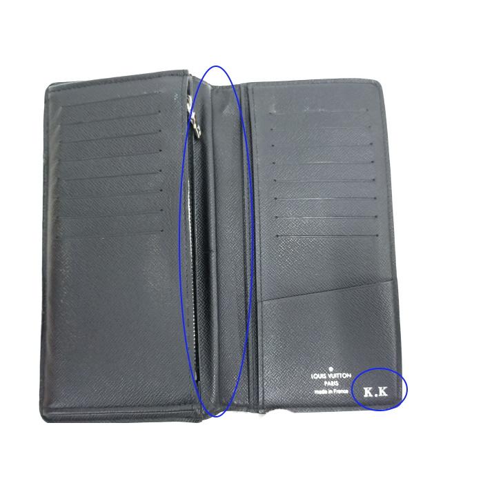 中古】LOUIS VUITTON ポルトフォイユ ブラザ 二つ折り長財布 ダミエ 