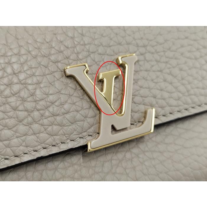 【中古】LOUIS VUITTON ポルトフォイユ カプシーヌ XS 三つ折り財布 マヒナレザー ガレ M68747｜interior-collection｜06