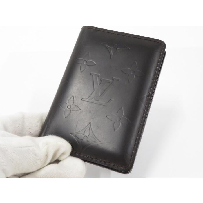 LOUIS VUITTON 【中古】LOUIS オーガナイザードゥポッシュ カード 