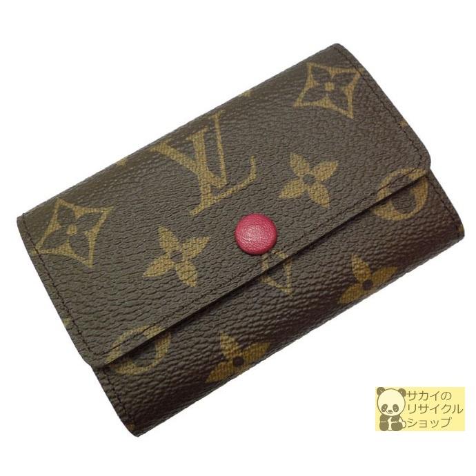 LOUIS VUITTON 6連キーケース モノグラム フューシャ(ピンク系)LOUIS