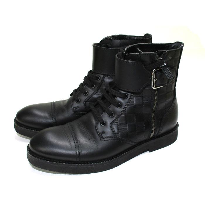 LOUIS VUITTON 【中古】LOUIS レースアップ アンクルベルト サイド 