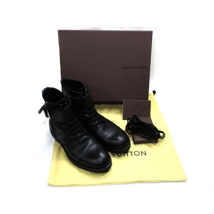 LOUIS VUITTON 【中古】LOUIS レースアップ アンクルベルト サイド 