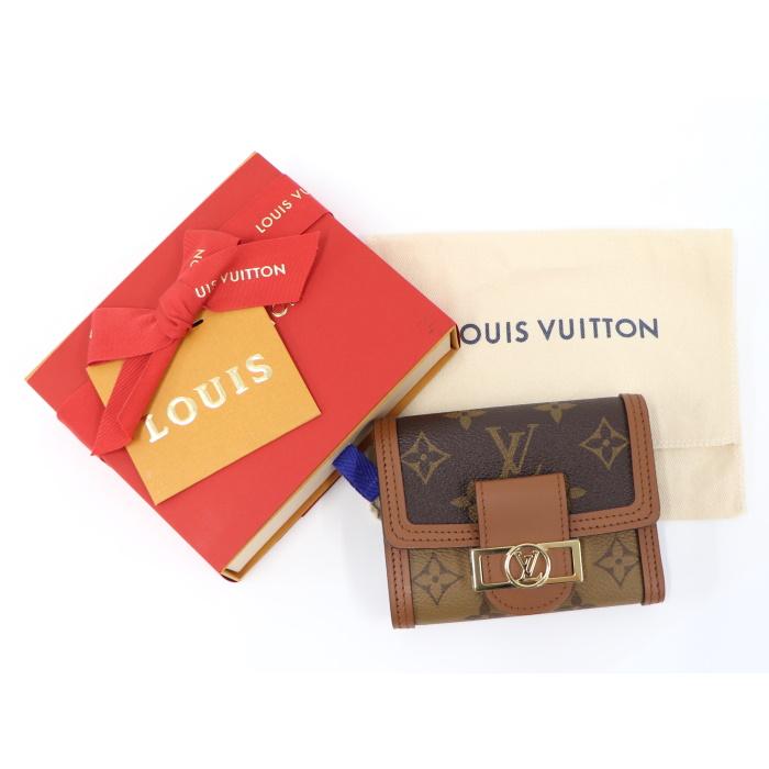 中古】LOUISVUITTON ポルトフォイユ ドーフィーヌ コンパクト 三つ折り