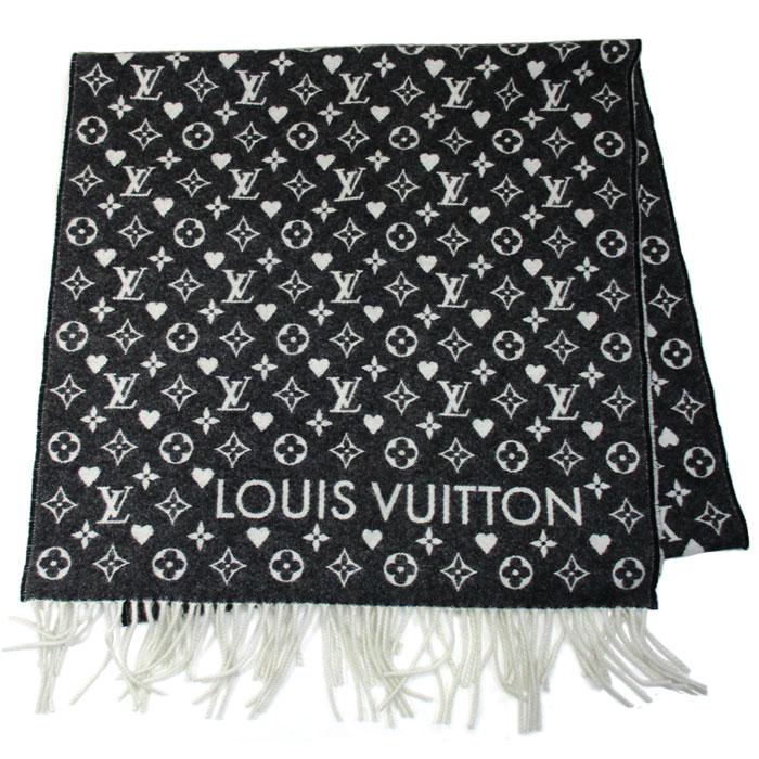 中古】LOUIS VUITTON エシャルプ ゲーム オン マフラー カシミア 100  