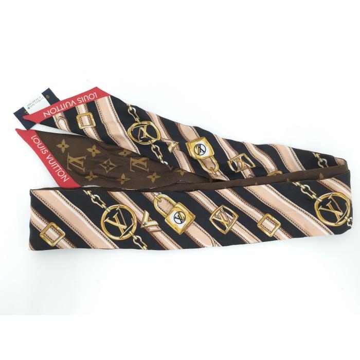 ルイヴィトン バンドー BB モノグラム フォーエバー ブラウン スカーフ