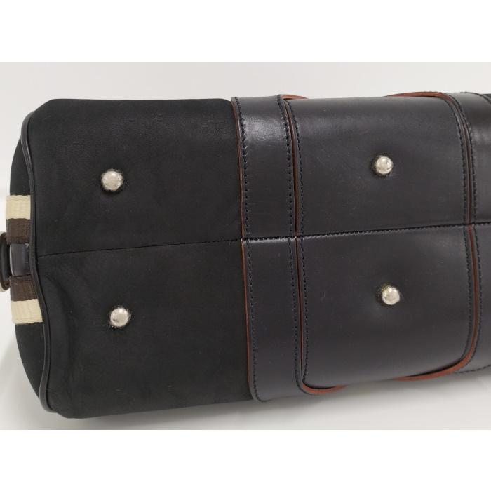 【中古】LOEWE ボストンバッグ スエード ブラック 270406｜interior-collection｜09